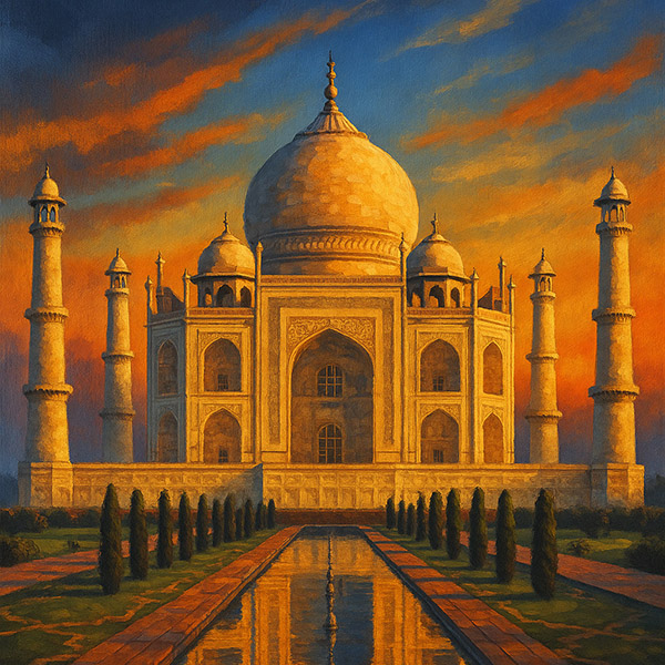 Mantra KI Illustration Taj Mahal